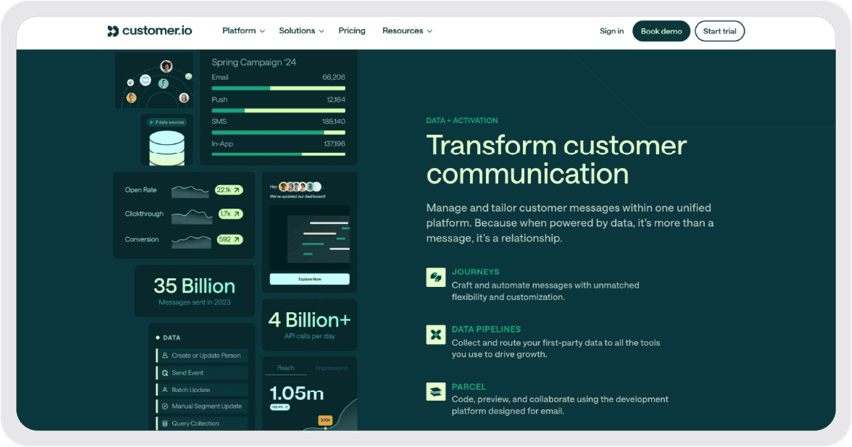 Customer-io Screengrab